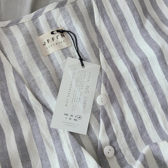 OffOn Clothing Linen Tie Belt Dress M - Picture 6 of 9